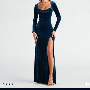 Blue formal dress